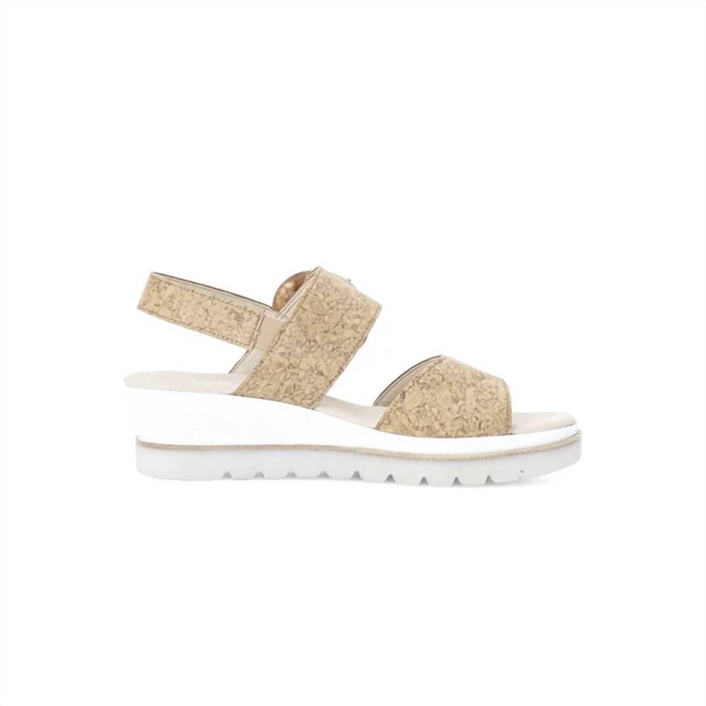 NEW GABOR women's 64.645 sandal in tan cork